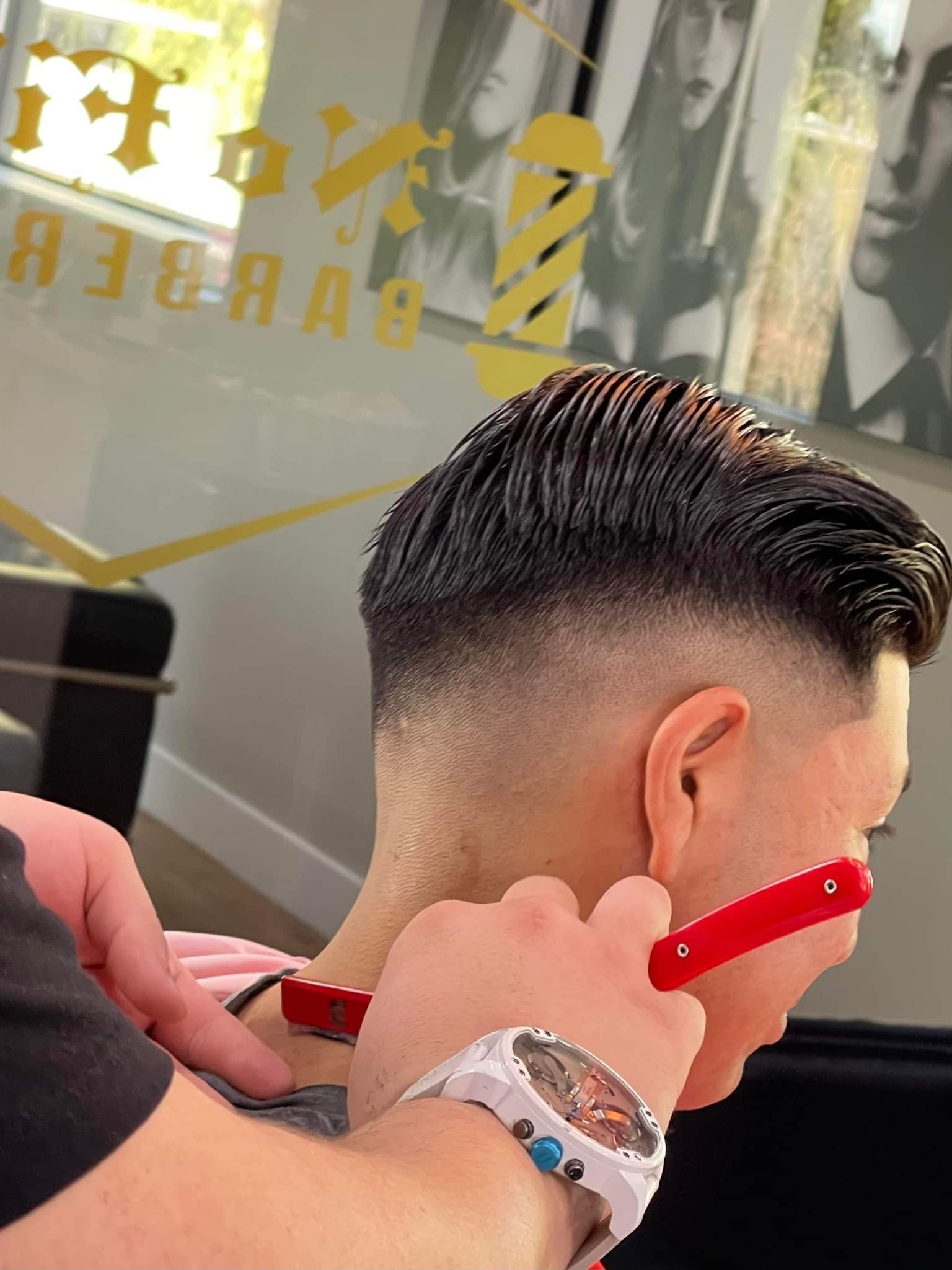 No Filter Barbershop interior